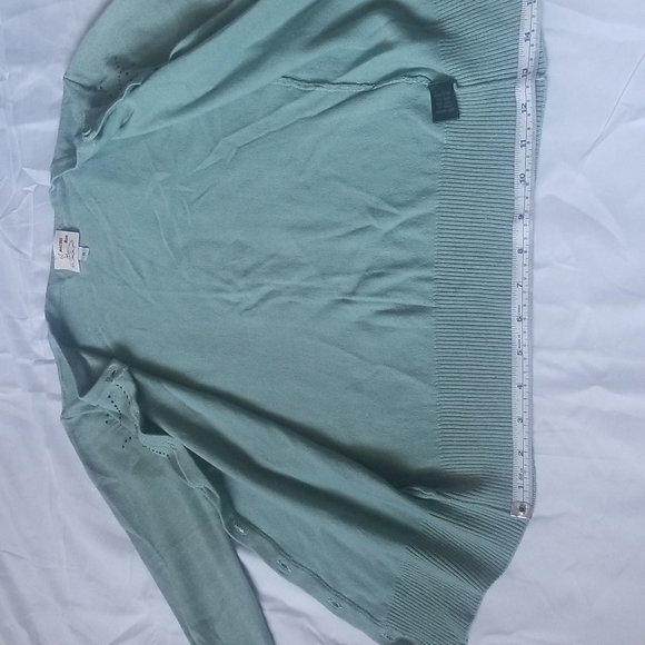 Women's Green Vintage Spider Web Cardigan size Small - Picture 9 of 10